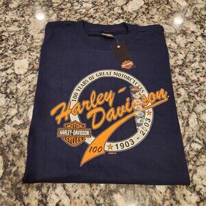 VTG 100 Years of Harley Anniversary Treasure Coast Stuart FL 2002 Shirt XL NWT